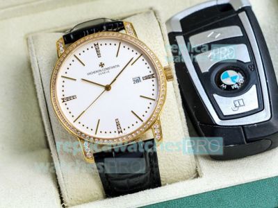 Copy Vacheron Constaintin Patrimony Watch White Dial - Swiss 9015